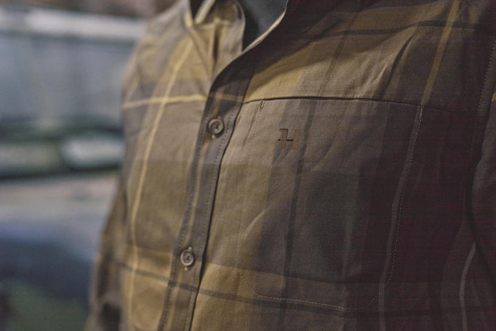 Harkila Akse L/S Shirt Willow green check
