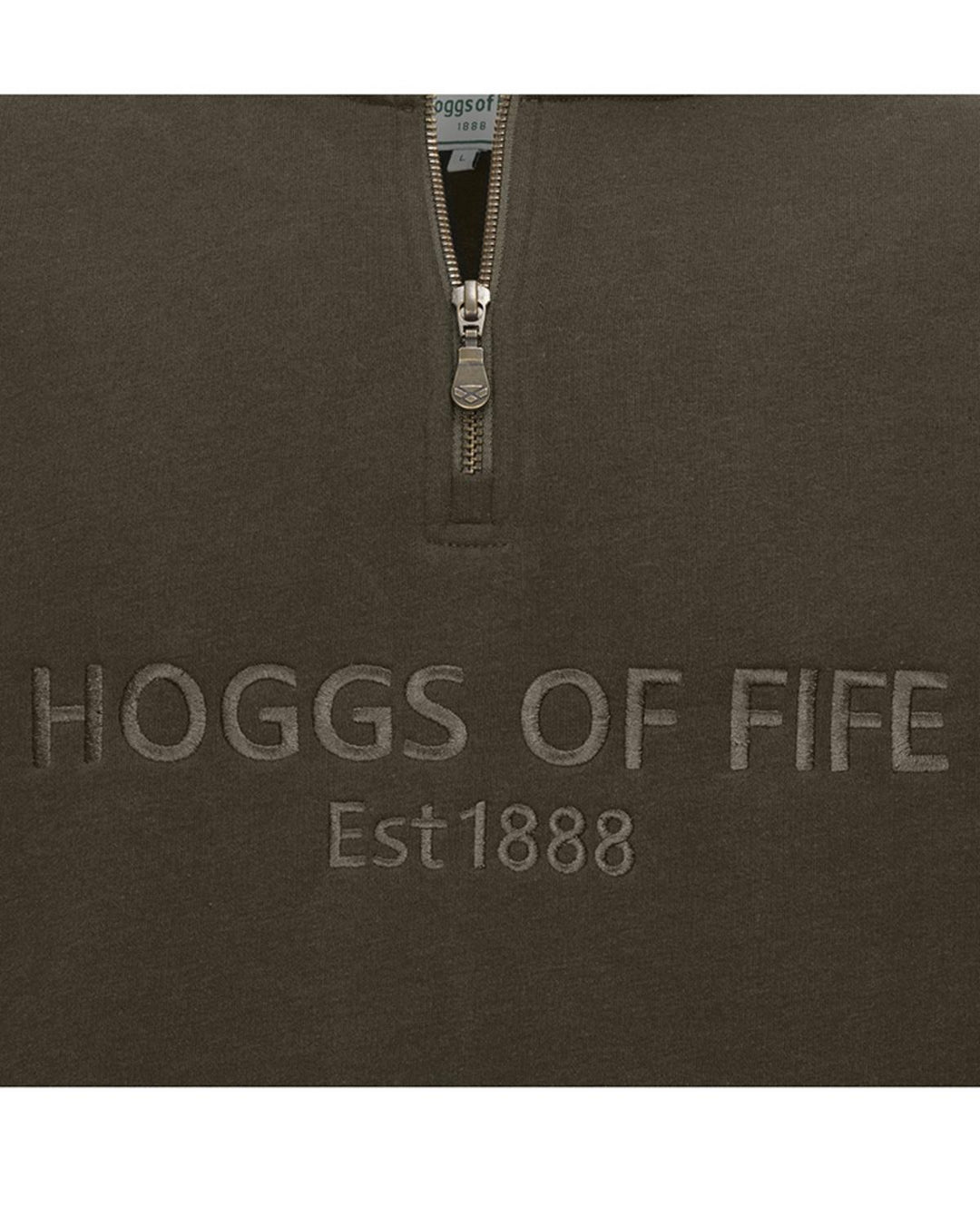 Hoggs of Fife Galloway 1888 Plain 1/4 Zip Sweatshirt