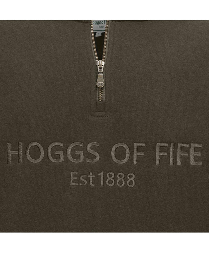 Hoggs of Fife Galloway 1888 Plain 1/4 Zip Sweatshirt