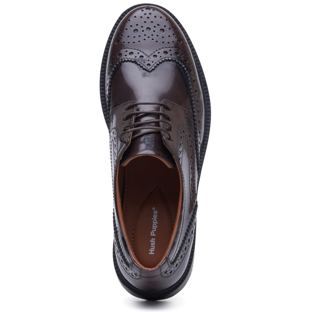 Verity Hi-Shine Brogue Chocolate