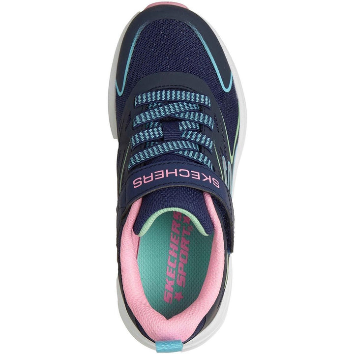 Skechers Microspec Tread Hyper Speed Trainers Navy/Multi