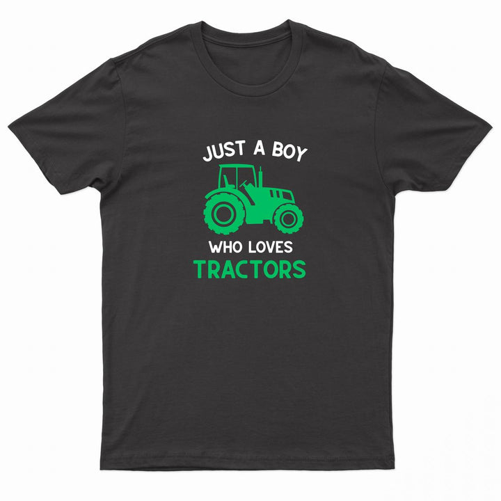 Urban Road Kids "JUST A BOY WHO LOVES TRACTORS" Printed T-Shirt