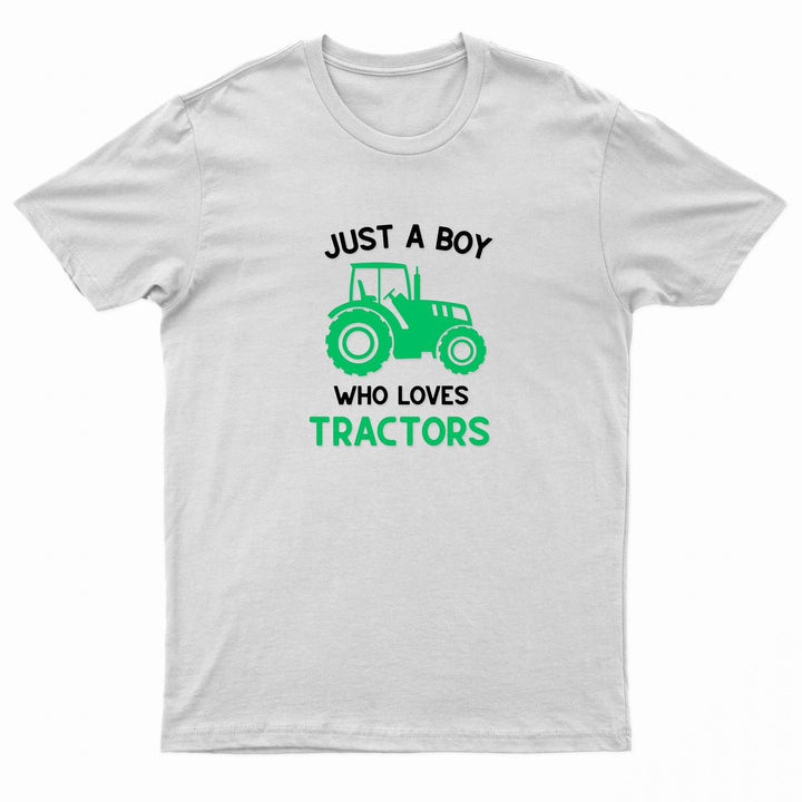 Urban Road Kids "JUST A BOY WHO LOVES TRACTORS" Printed T-Shirt