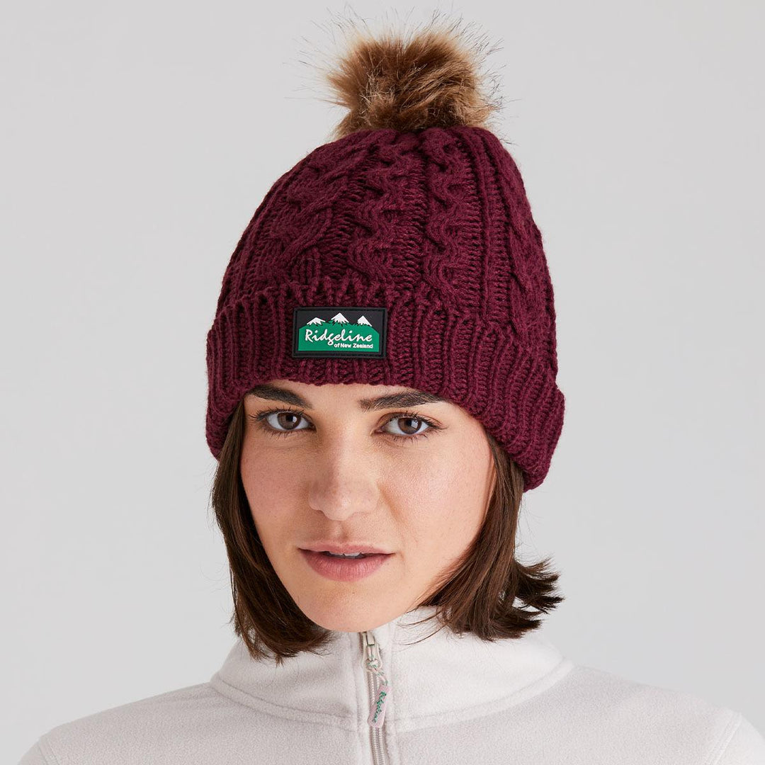 Ridgeline Ridgeline Nordic Fleck Bobble Hat Teak