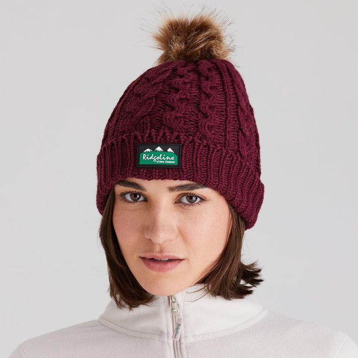 Ridgeline Ridgeline Nordic Fleck Bobble Hat Teak