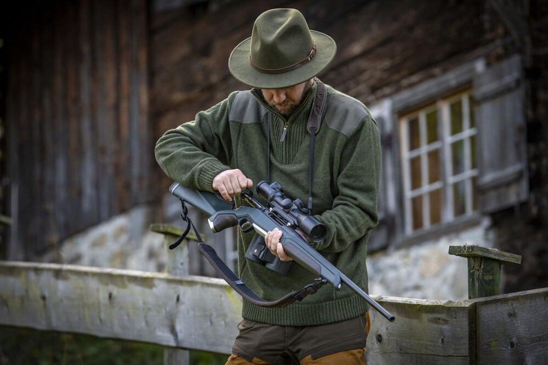 Deerhunter Carlisle Knit with stormliner Green Melange