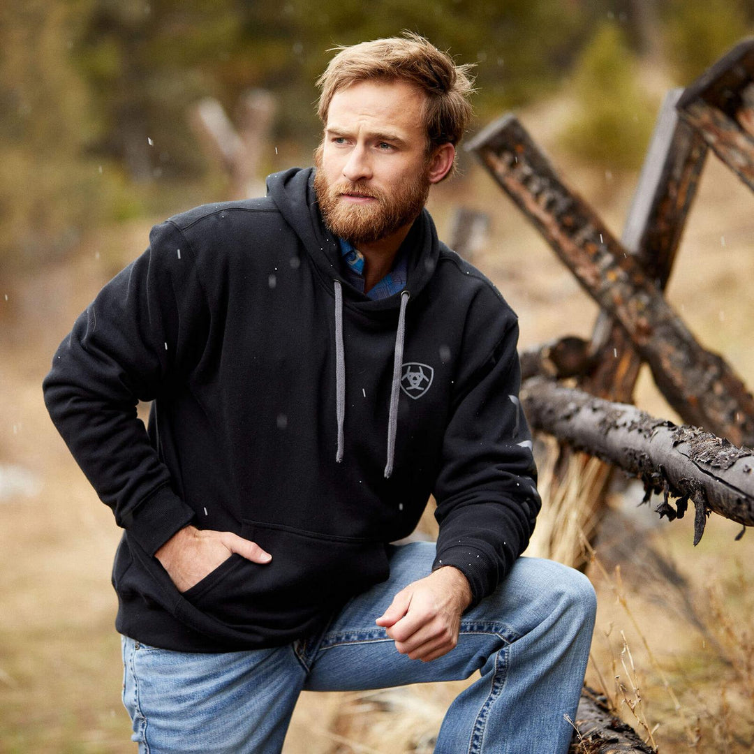 Ariat Mens Ariat Logo Hoodie – view 3