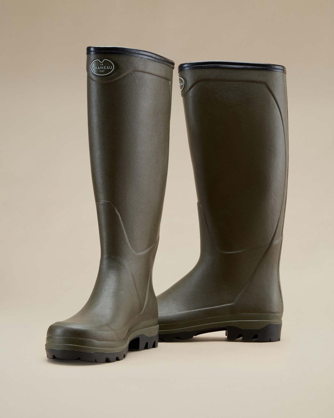 Le Chameau Men's Country Cross Jersey Lined Wellington Boot