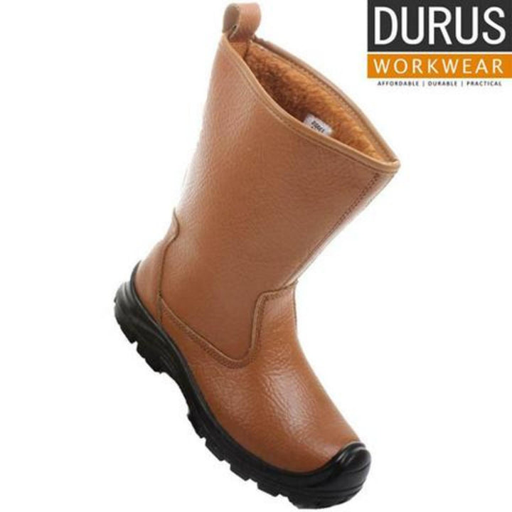Game Durus Workwear Steel Toe Cap Fur Lined Rigger Boot SBU01 - and protective midsole, Leather upper triple stitched for extra strength