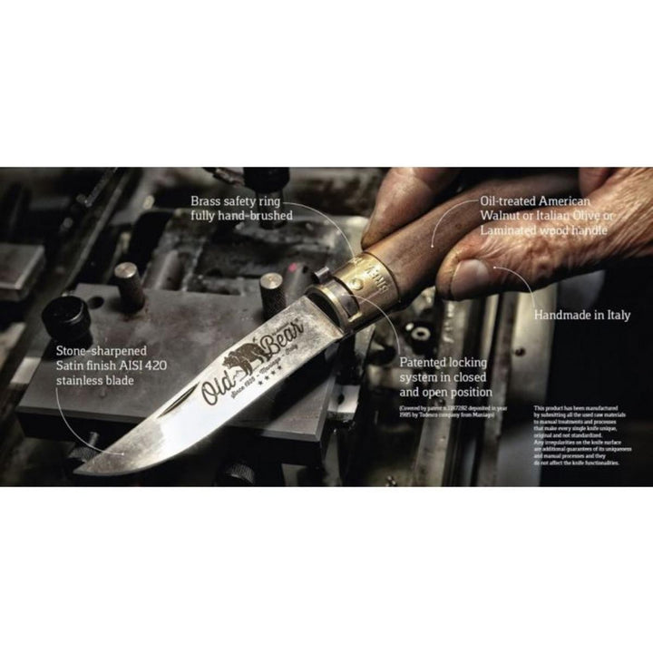 Antonini "Old Bear" Black PTFE Coated Stainless, Xtra Large