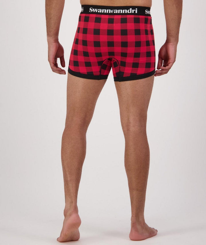 Swanndri Men's Underwear - Organic Cotton Check Boxer Briefs