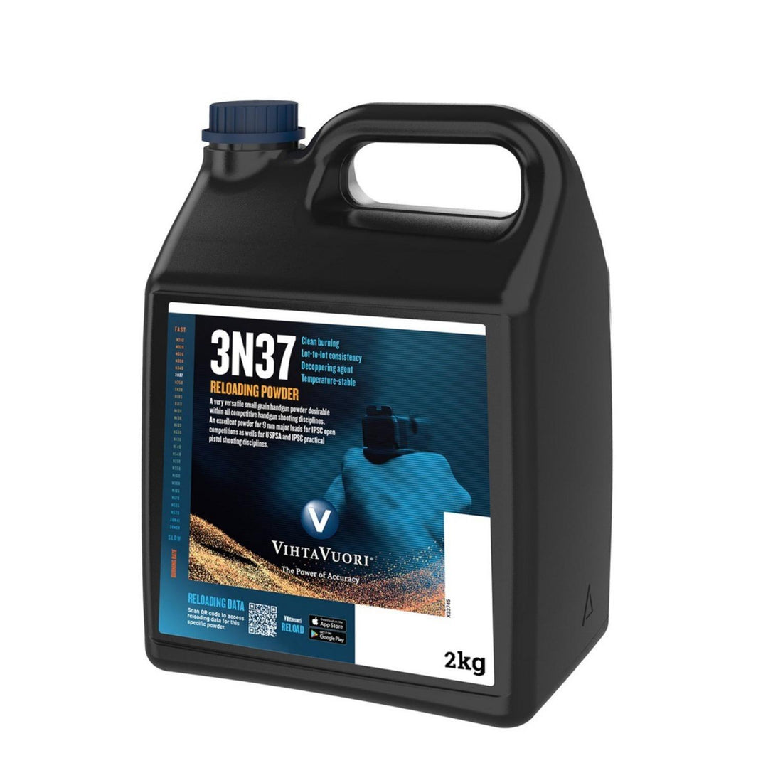 Vihtavuori 3N37 Smokeless Reloading Powder, 2kg Bottle