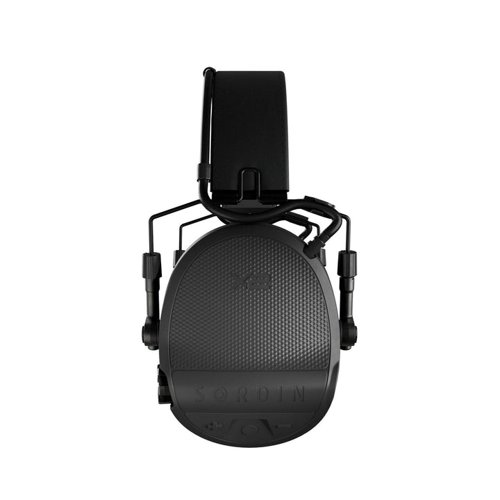 Sordin Supreme X2 Electronic Ear Defenders - Black, Leather Headband, Memory Foam