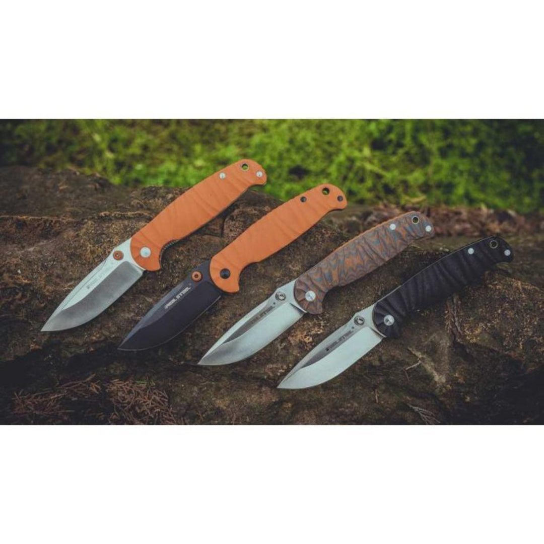 Real Steel H6 Grooved Orange, Black Blade