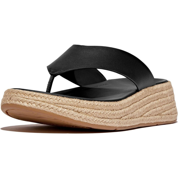Fitflop F-Mode Toe Post Espadrille Black