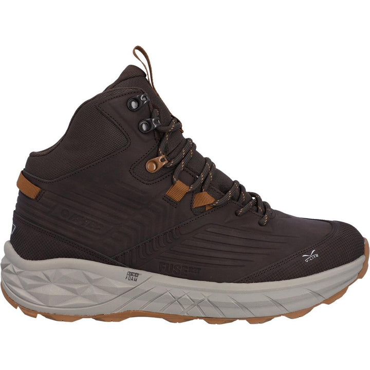 Hi-Tec Fuse Trek Mid Hiking Boots Steel/Charcoal/Bright Marigold