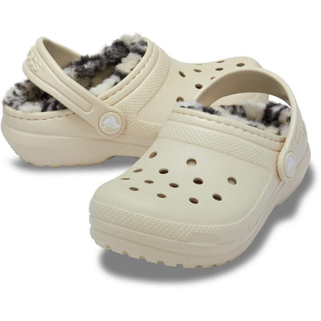 Classic Lined Clog Kid Bone (Plaid Lined)