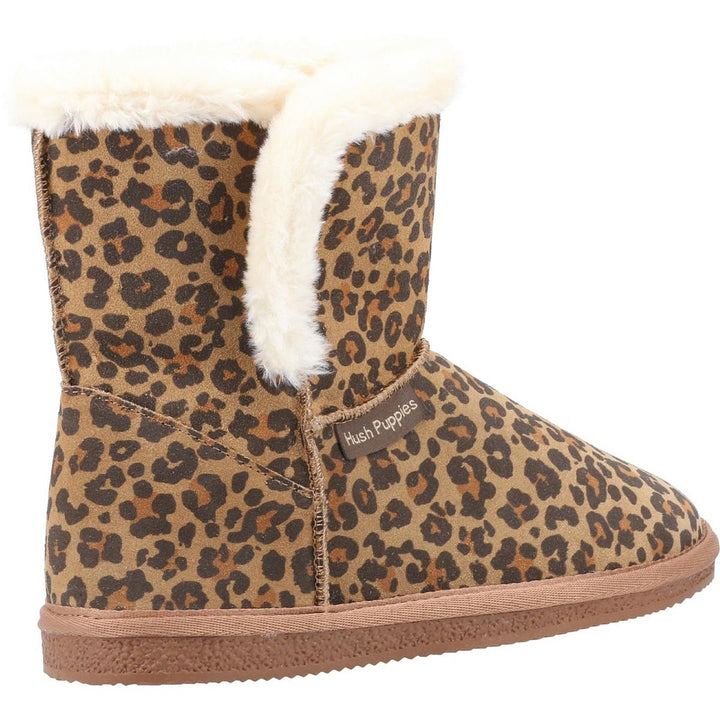 Hush Puppies Ashleigh Slipper Bootie Leopard – view 2
