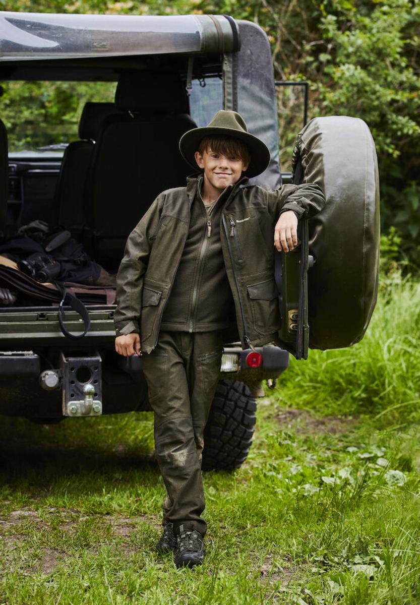 Deerhunter Youth Chasse Jacket Olive Night melange