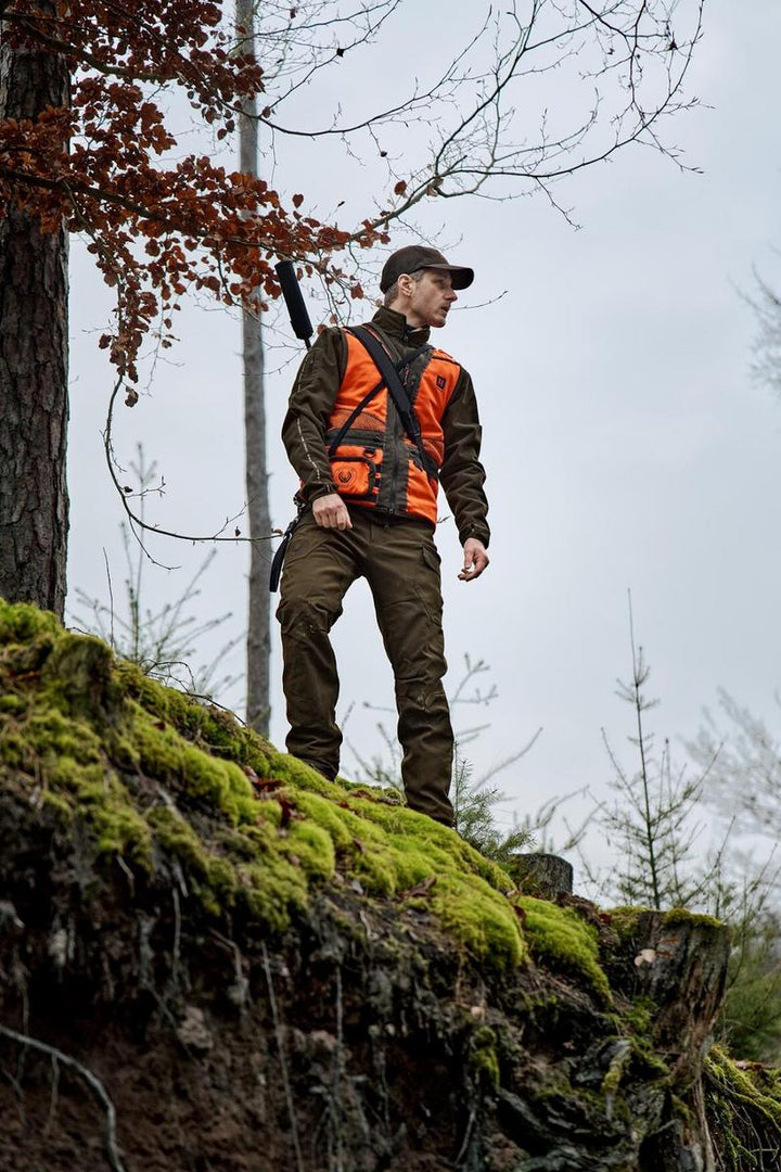 Harkila Wildboar Pro Blaze waistcoat Orange blaze/Brown – view 4