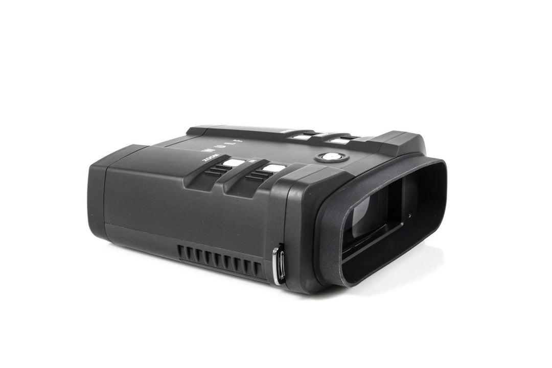 Wulf Full HD Night Vision Binoculars - Up to 300m Detection Range during Darkness, 850nm Wavelength of Infrared LED