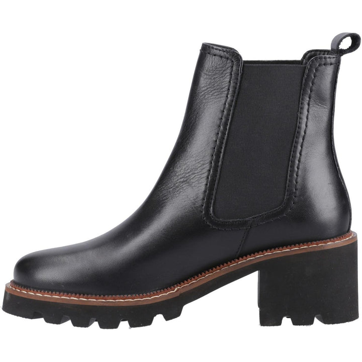 Gaia Chelsea Boot Black Leather