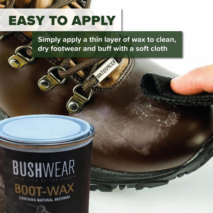 BushWear Superior Boot Wax 180ml Tub