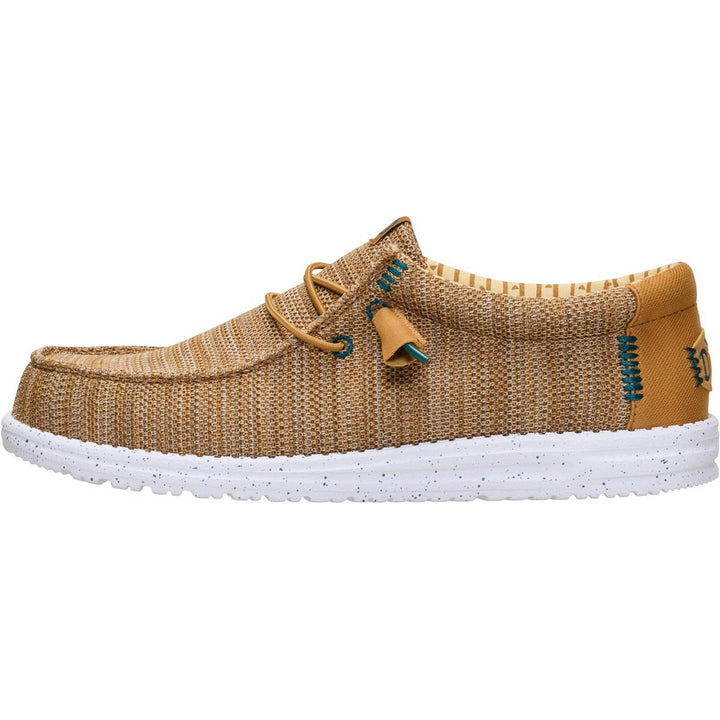 HEYDUDE Wally Stretch Sox Slip on Shoe Bone Brown/Multi