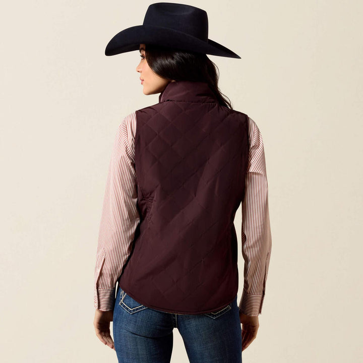 Ariat Ladies Dilon 2.0 Reversible Insulated Vest Chplm/lksdsw – view 2