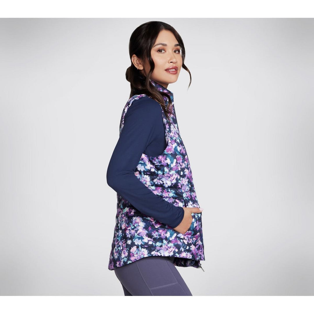 Skechers Performance Go Shield Misty Floral Vest Blue/Lavender