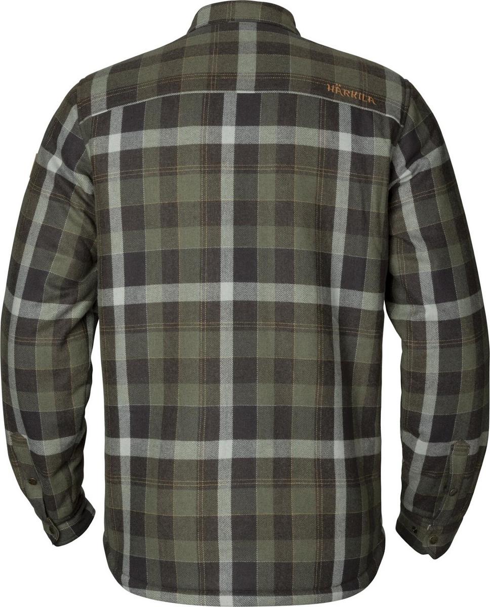 Harkila Asmund Insulated wool shirt jacket Willow green/Phan
