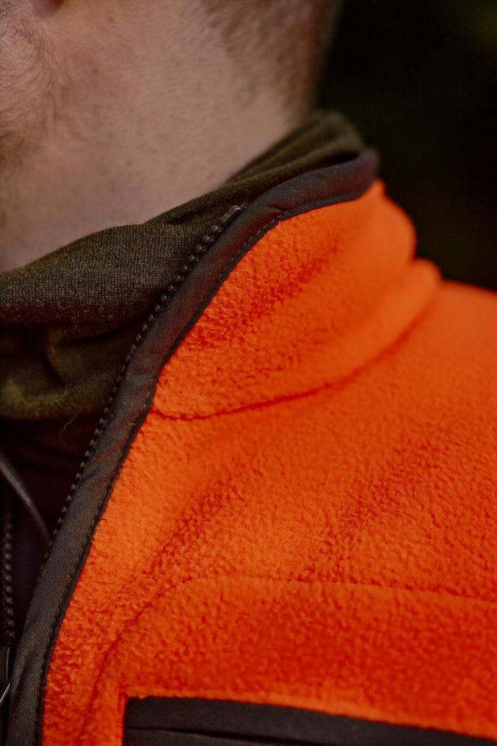Harkila Wildboar Pro Blaze fleece jacket Orange blaze