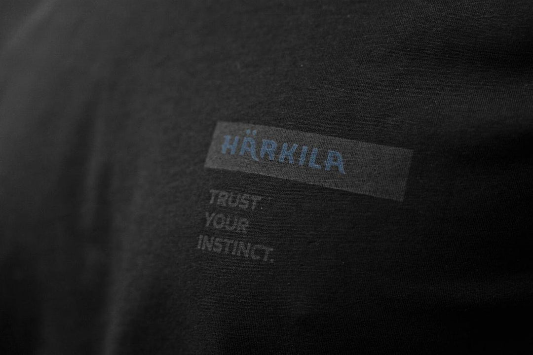 Harkila Härkila logo band S/S tshirt Anthracite/sea – view 4