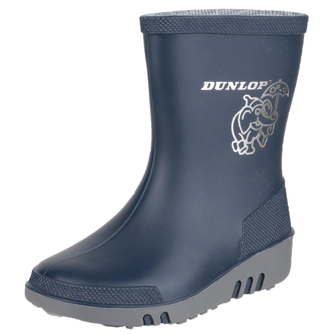 Dunlop Mini Elephant Wellington Blue/Grey