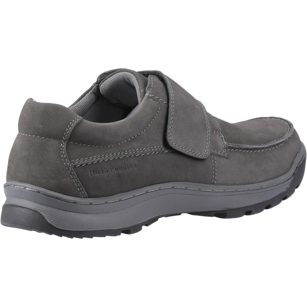 Hush Puppies Casper Touch Fastening Shoes Grey Nubuck – view 2