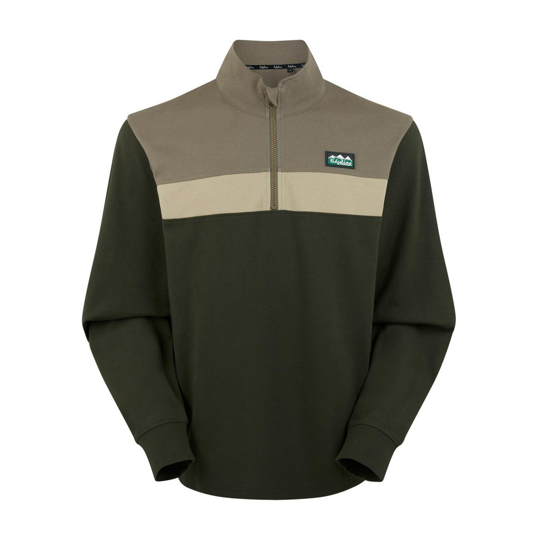 Ridgeline Ridgeline Mens Back Slider Rugby Top Olive Multi