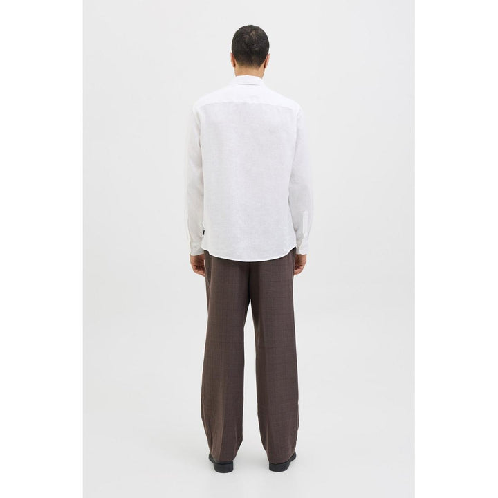 Jack & Jones Jack & Jones linen shirt in White Bright White