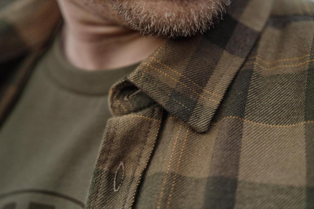 Harkila Asmund L/S shirt Beech green check