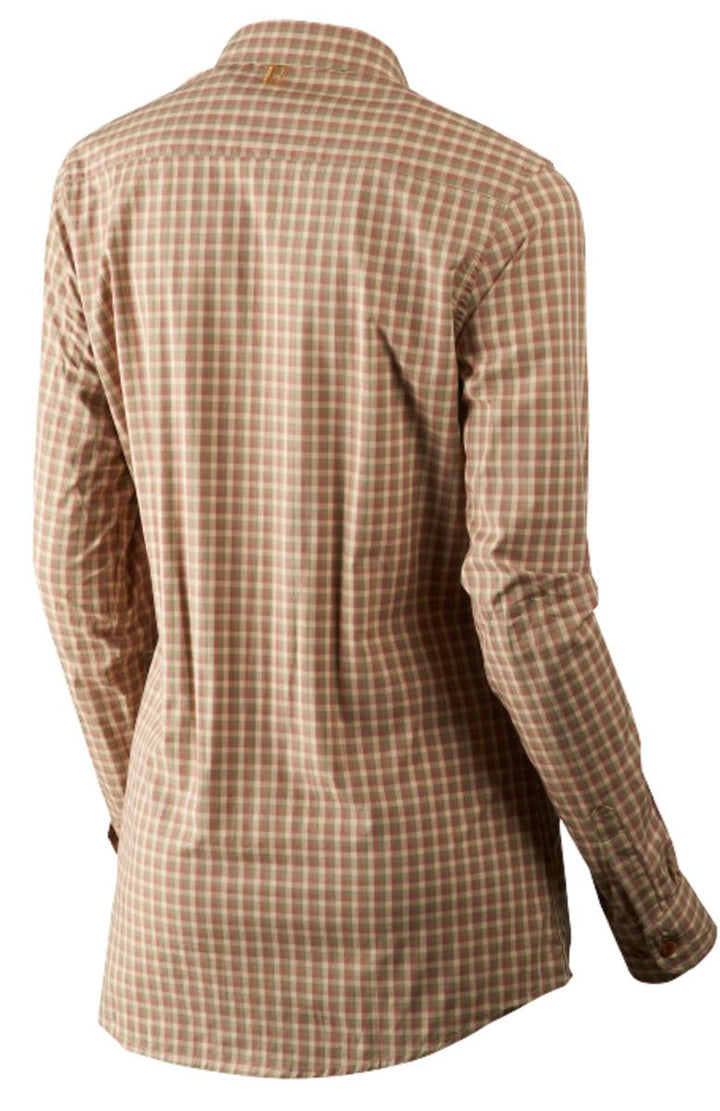 Harkila Selja Lady Long Sleeve check shirt Moonlight rose ch – view 2