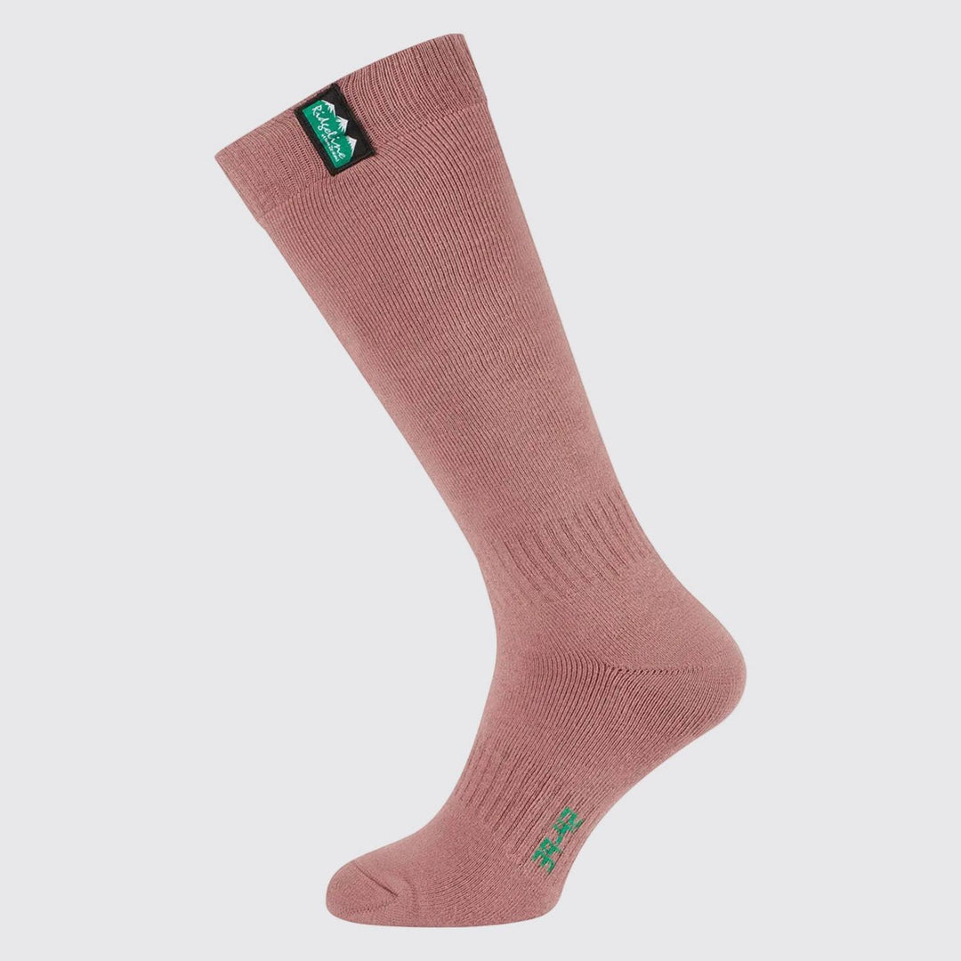 Ridgeline Cotton Work Socks Full Length - Olive Multi