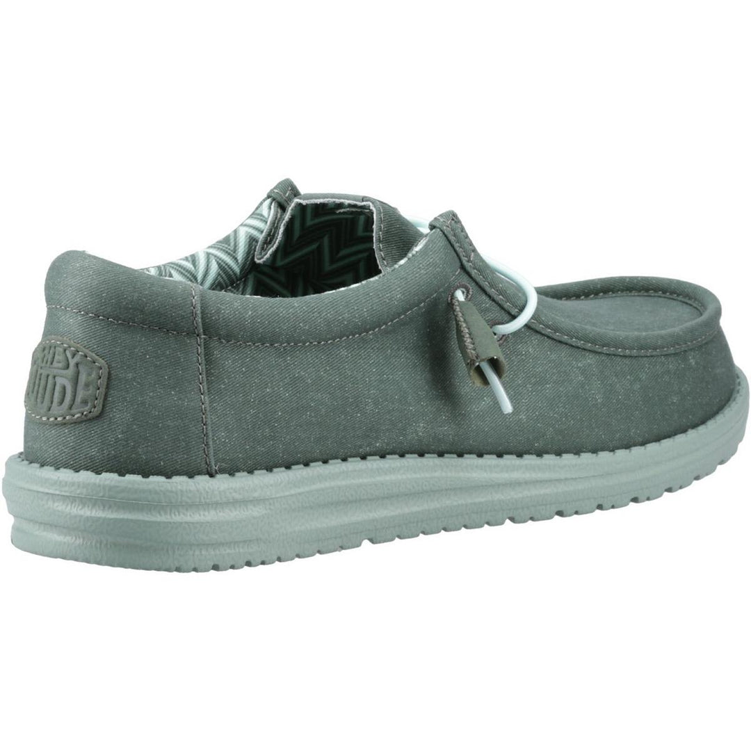HEYDUDE Wally Canvas Shoe Duck Green/Iceberg