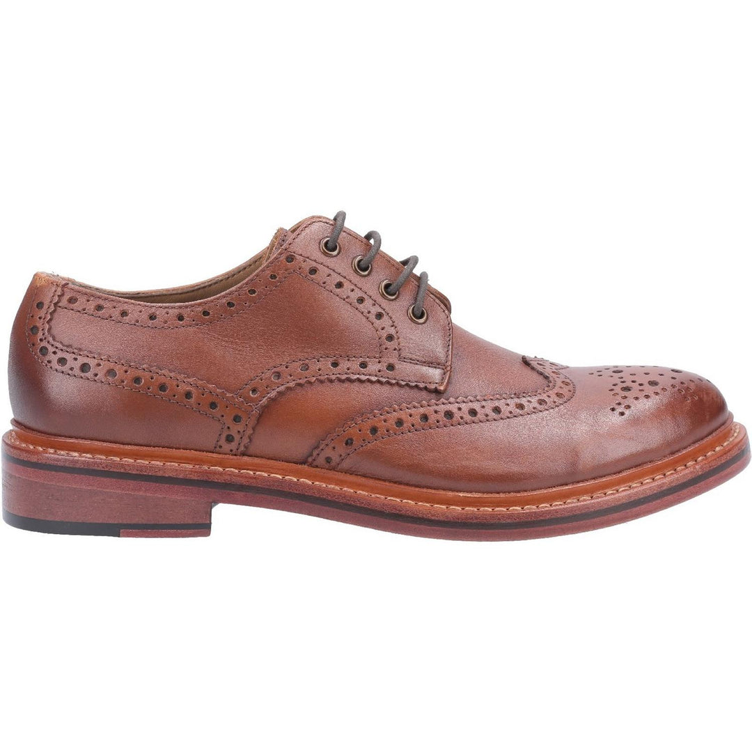 Cotswold Quenington Leather Goodyear Welt Brogue Shoe, Brown