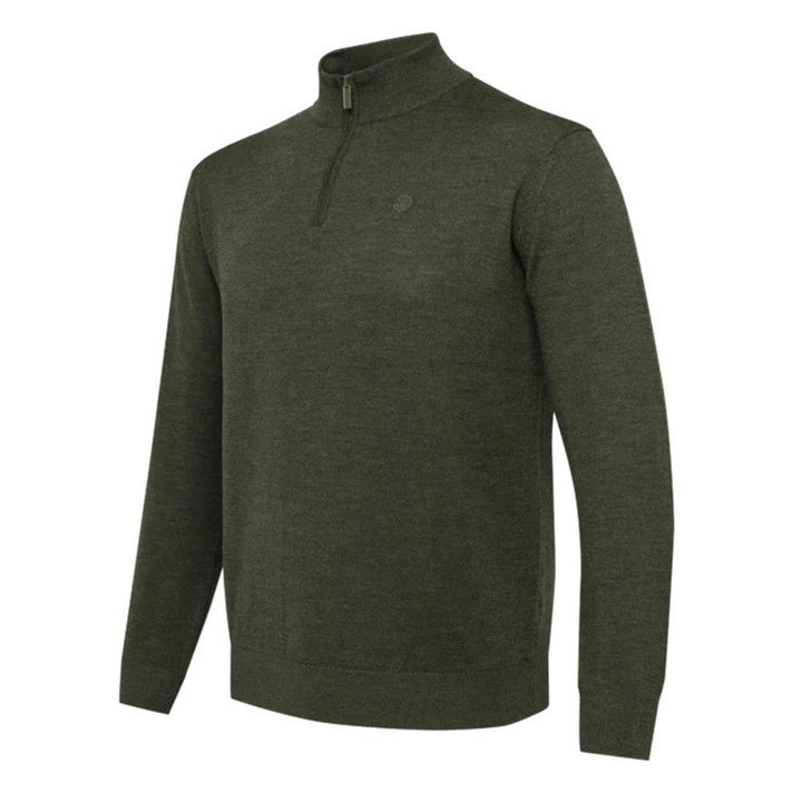 Beretta MERINO HALF ZIP SWEATER Green Moss