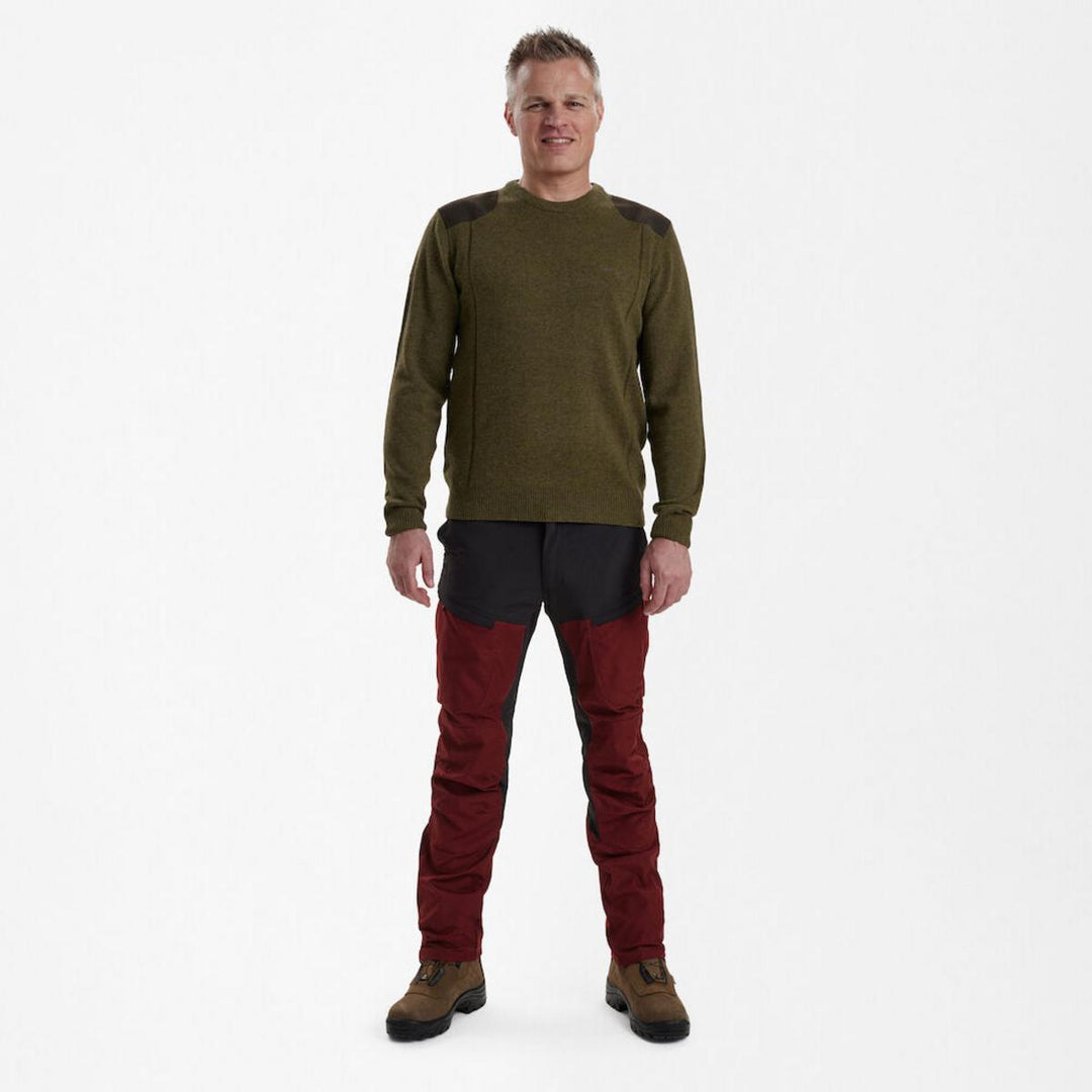 Deerhunter Sheffield Knit w. O-neck Cypress