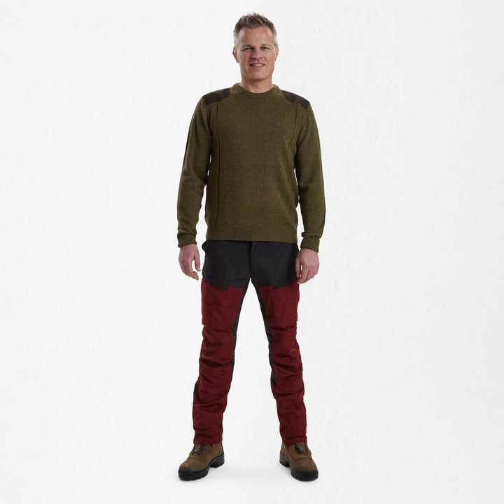 Deerhunter Sheffield Knit w. O-neck Cypress