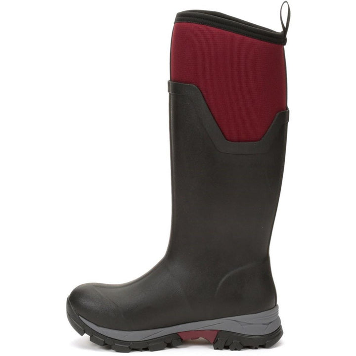Muck Boots Arctic Ice Tall Wellingtons Black/Maroon