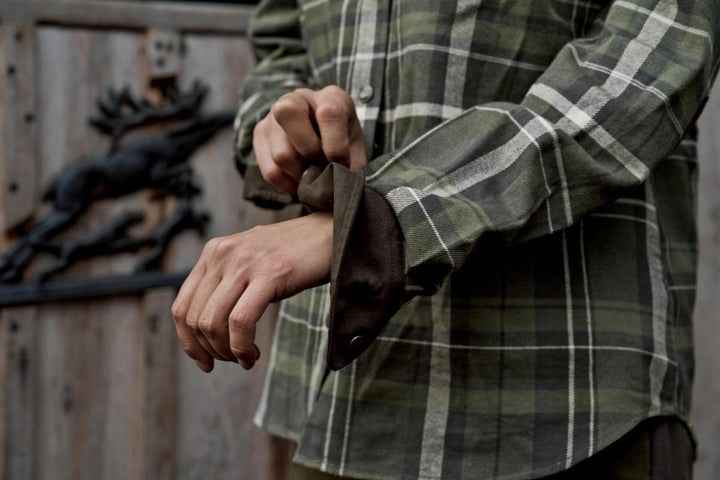 Harkila Pajala L/S shirt W Olive check