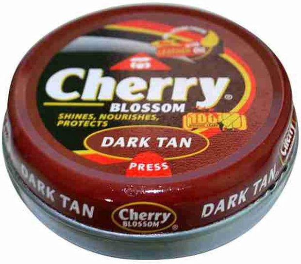 Cherry Blossom Shoe Polish Paste Dark Tan
