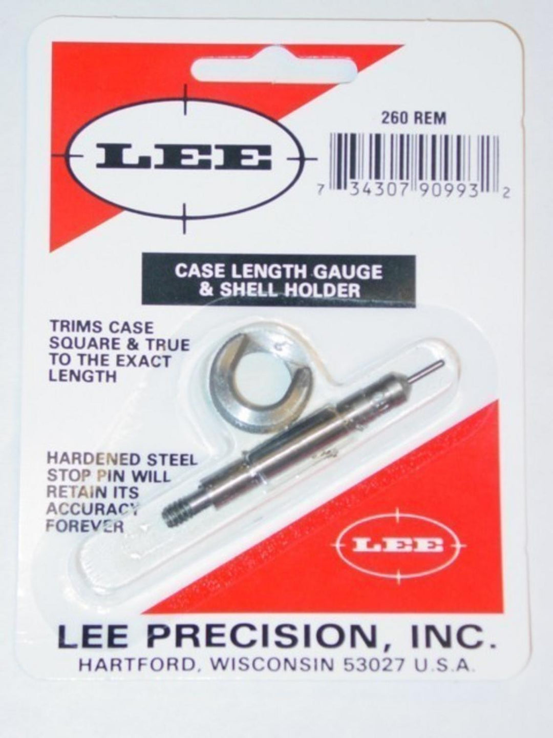 Lee Precision 260 Remington Case Length Gauge and Shell Holder