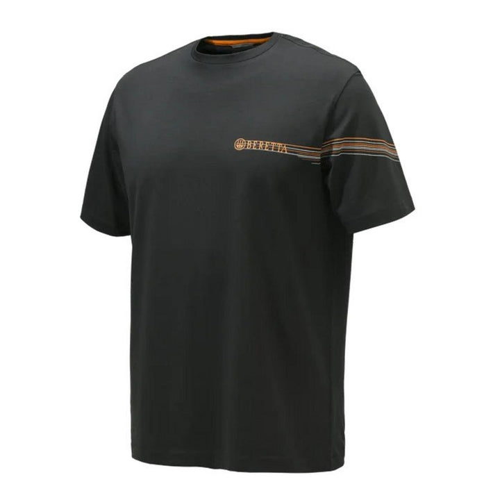 BERETTA LINES T-SHIRT Black Small - Hunting shirt breathable cotton for Men